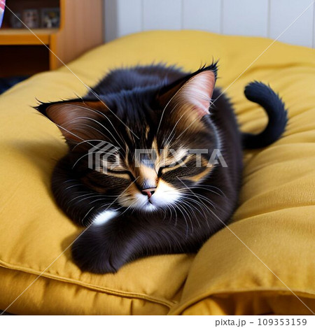 眠っている猫 眠っている猫 109353159