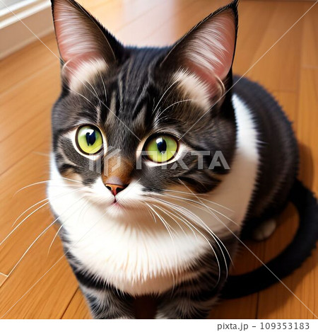 様子を伺う猫 様子を伺う猫 109353183