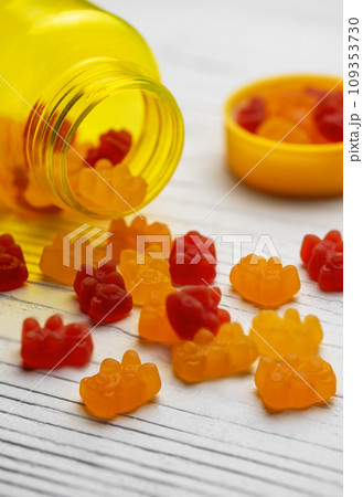 Vitamins for children, gummy bears candy Vitamins for children, gummy bears candy 109353730