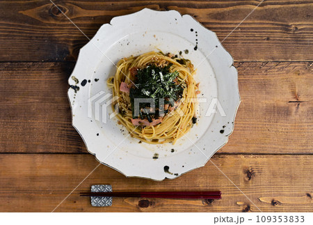 高菜漬けのパスタ 109353833