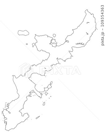 白地図　沖縄県 109354363