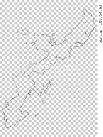 白地図　沖縄県 109354363