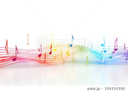 カラフルな音符-1 カラフルな音符-1 109354398