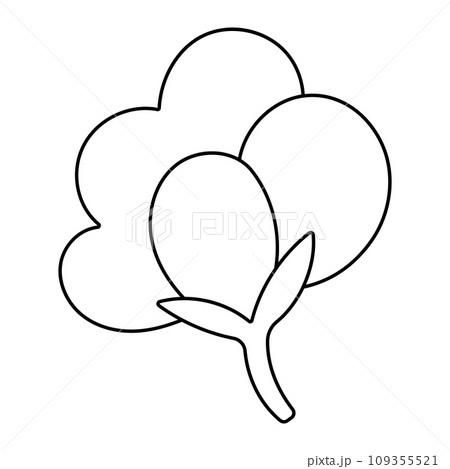 cotton plant vector feminine hygiene icon element 109355521