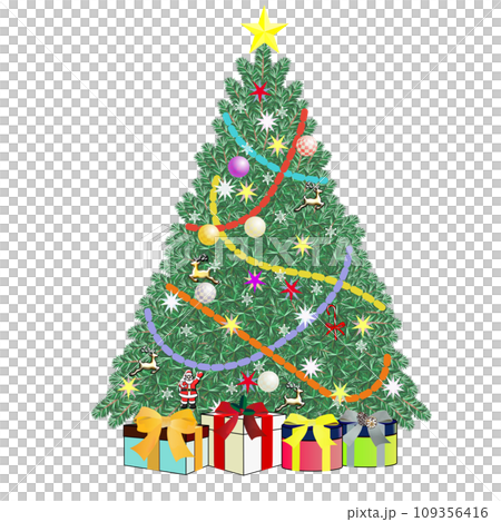 Christmas tree illustration Christmas tree illustration 109356416