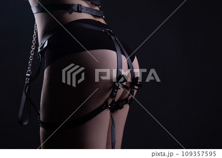 Shot of womans hips in bandage belt 109357595