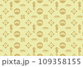 辰年モノグラム背景素材 109358155