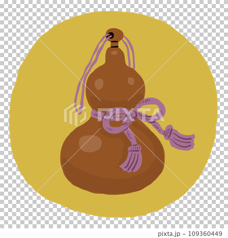 gourd with string decoration 109360449