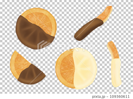 Watercolor illustration of delicious orangette 109360611