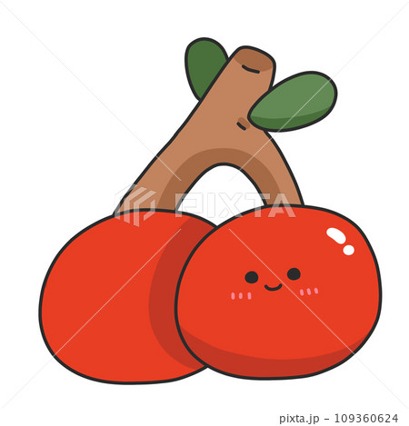 fruit cute cartoon hand drawn 109360624