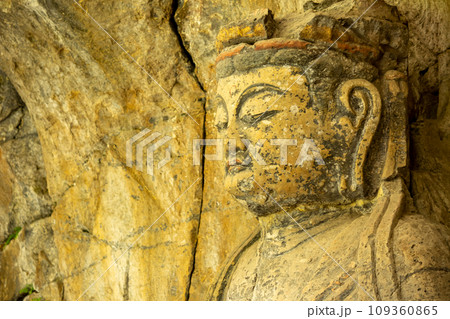 臼杵石仏の大日如来像 臼杵石仏の大日如来像 109360865