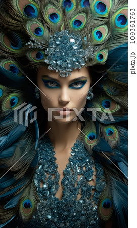 Exotic bird and high fashion 109361763
