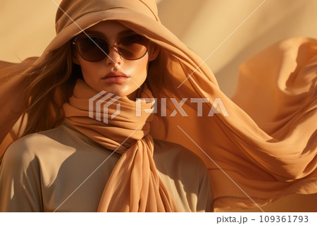 Young girls in clothes in calm autumn colors Young girls in clothes in calm autumn colors 109361793
