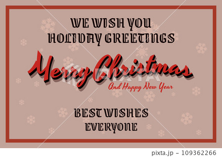 Template Merry Christmas retro banner. Greeting card background Template Merry Christmas retro banner. Greeting card background 109362266