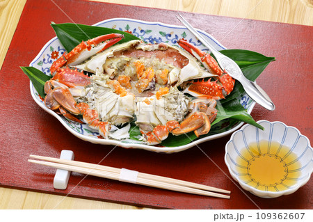 蒸し渡り蟹(メス) 109362607