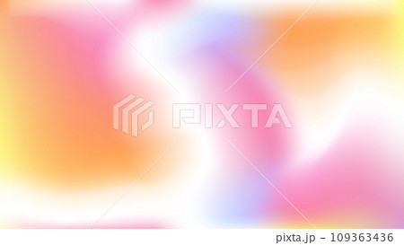 Tender wedding invitation print cover. Pastel blue yellow pink violet banner. Rainbow template wallpaper for app ads web card. Orange white purple color background media post, wallpaper presentation.  109363436