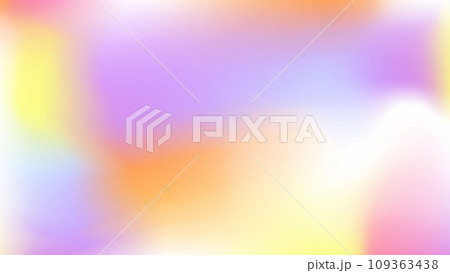 Tender wedding invitation print cover. Pastel blue yellow pink violet banner. Orange white purple color background media post wallpaper presentation. Rainbow template wallpaper for app ads web card. 109363438