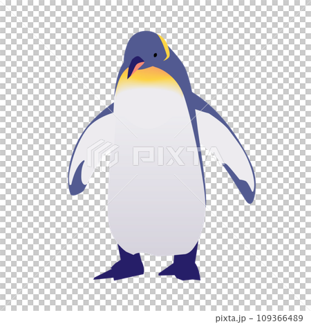 下を向くペンギンのイラスト 下を向くペンギンのイラスト 109366489