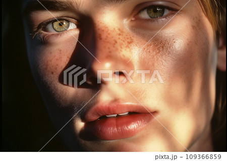 見つめる男性の瞳 109366859