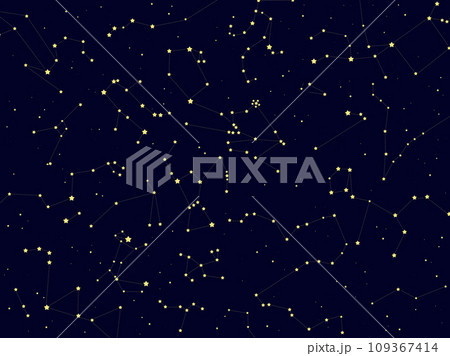 冬の星座のイラスト背景 109367414