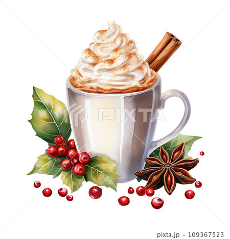 cup of hot chocolate. AI generated image 109367523