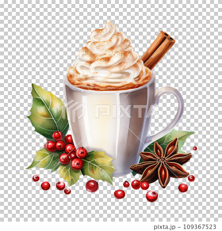 cup of hot chocolate. AI generated image 109367523