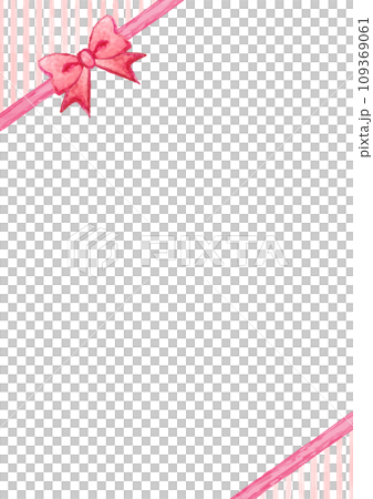 粉紅絲帶和條紋框架 粉紅絲帶和條紋框架 109369061