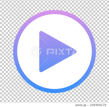 Blue-purple gradation | Simple play button Blue-purple gradation | Simple play button 109369278