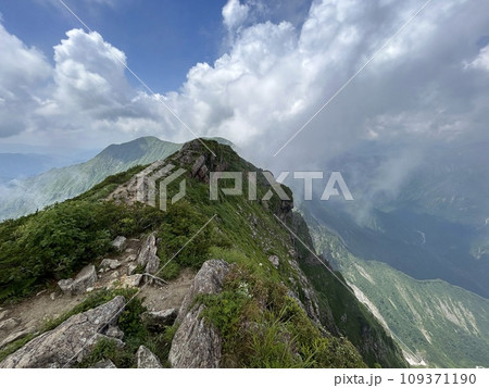 Mount Tanigawa is One of Japanese famous 100 mountains. Mount Tanigawa, Tanigawadake is a craggy, rugged mountain found on the border of Gunma and Niigata prefectures in northern Minakami. Mount Tanigawa is One of Japanese famous 100 mountains. Mount Tanigawa, Tanigawadake is a craggy, rugged mountain found on the border of Gunma and Niigata prefectures in northern Minakami. 109371190