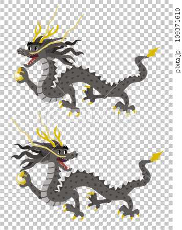 龍年黑龍插畫集 109371610