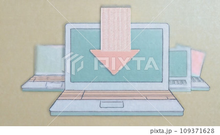 インターネットからのビデオダウンロードイメージ インターネットからのビデオダウンロードイメージ 109371628