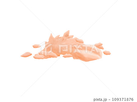 単体の鮭フレーク ほぐし身 (手描き、リアル、写実) 単体の鮭フレーク ほぐし身 (手描き、リアル、写実) 109371876