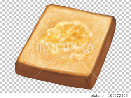 Illustration of a single honey toast (hand-drawn, realistic, photorealistic) Illustration of a single honey toast (hand-drawn, realistic, photorealistic) 109372196
