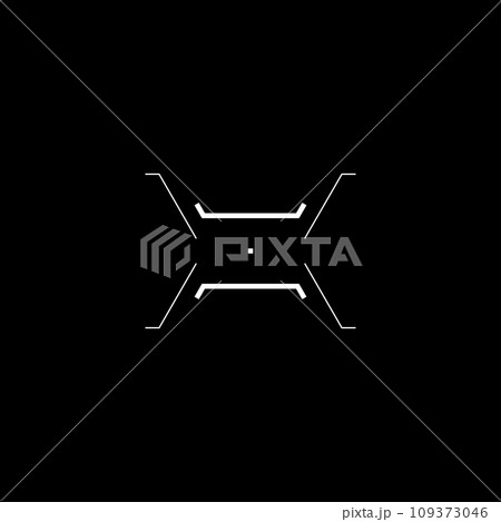 Cyberpunk style element. Futuristic cyber aim. Cyberpunk style element. Futuristic cyber aim. 109373046