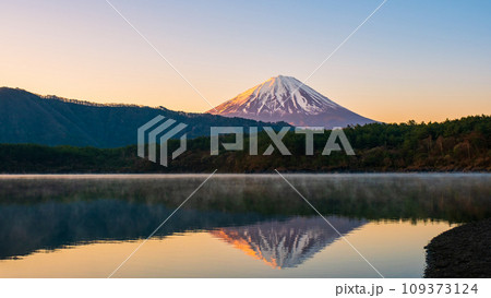 夜明けの富士山(西湖にて) 夜明けの富士山(西湖にて) 109373124