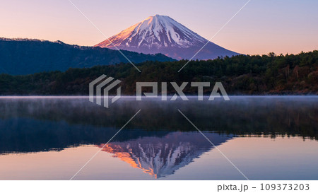 夜明けの富士山（西湖にて） 109373203