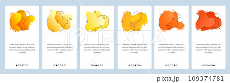 Website and mobile app onboarding screens vector template 109374781