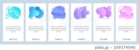 Website and mobile app onboarding screens vector template 109374840