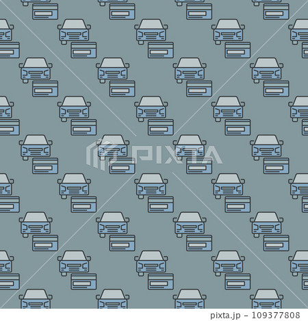 Car Sharing Payment vector colored seamless pattern Car Sharing Payment vector colored seamless pattern 109377808