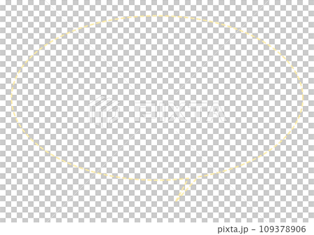 簡單的橢圓形虛線氣泡 簡單的橢圓形虛線氣泡 109378906