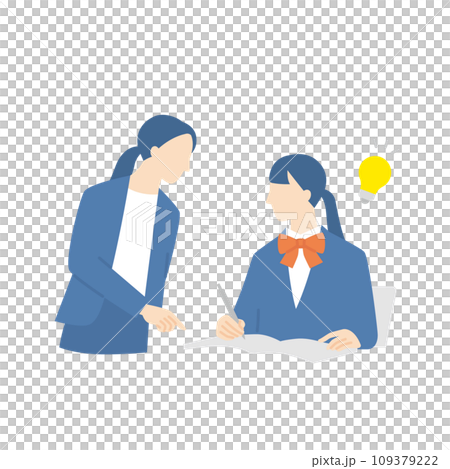 女高中生接受女教練的個別指導 109379222