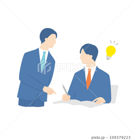 男性講師に個別指導してもらう男子高生 男性講師に個別指導してもらう男子高生 109379223