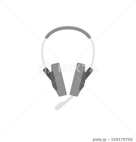 Headset or headphones with microphone. 109379708