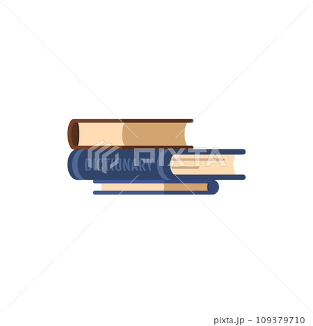 Stack of books, vector language translation literature, dictionaries and encyclopedias, library or bookstore Stack of books, vector language translation literature, dictionaries and encyclopedias, library or bookstore 109379710