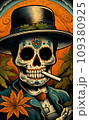 Mexican Skull Festival day of the Dead.AI-generated content 109380925