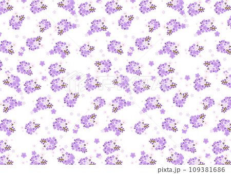 ヘリオトロープの花の背景 109381686