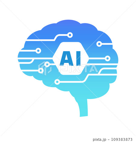 シンプルなAI/人工知能のイメージ シンプルなAI/人工知能のイメージ 109383873