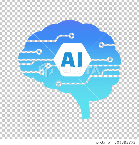シンプルなAI/人工知能のイメージ シンプルなAI/人工知能のイメージ 109383873
