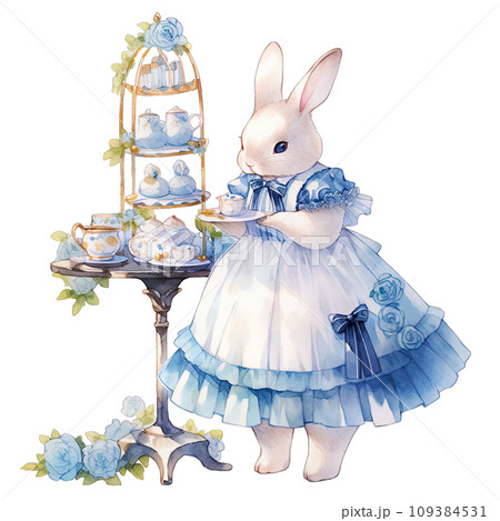 blue and white gingham maxi dress Cosplay Costume Blue Bunny Girls Outfits Halloween Carnival Party Suit