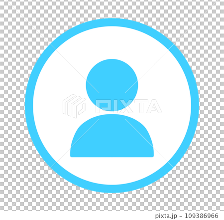 シンプルな水色のユーザーアイコン シンプルな水色のユーザーアイコン 109386966